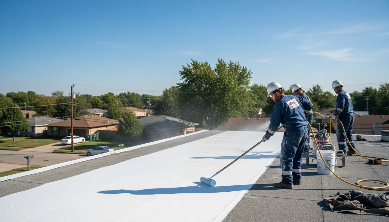 Commercial roof coating in Golden Gate, IL near me
